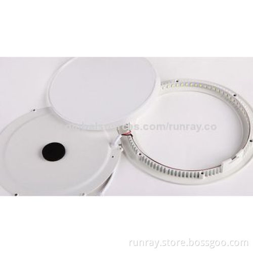 16W Dimmable LED Panel Light, 80-110lm/W, 85-265V AC or 12V DC Voltage, High-brightness